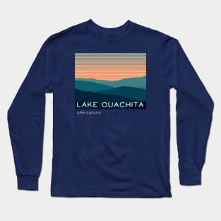 Lake Ouachita Arkansas Mountain Sunset Long Sleeve T-Shirt